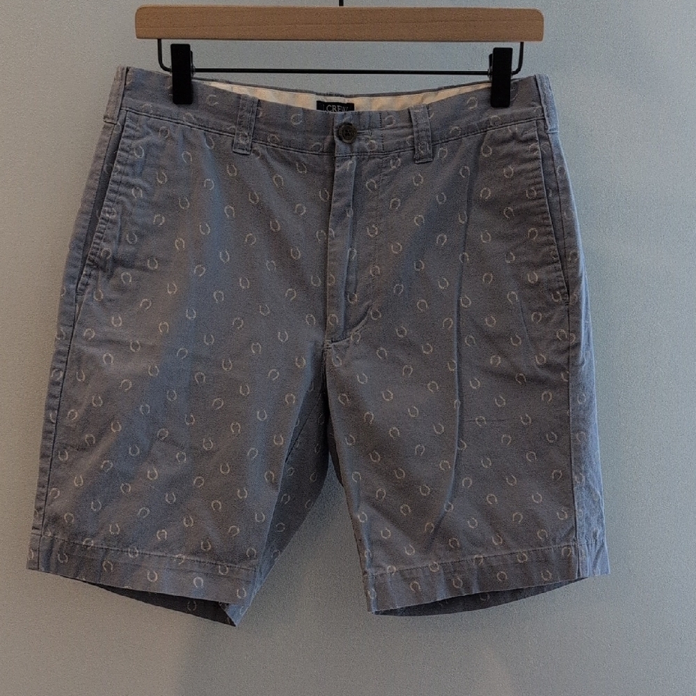 J. Crew Men's 30 x 9 Flat Front All Cotton Gramercy Short Style #44284